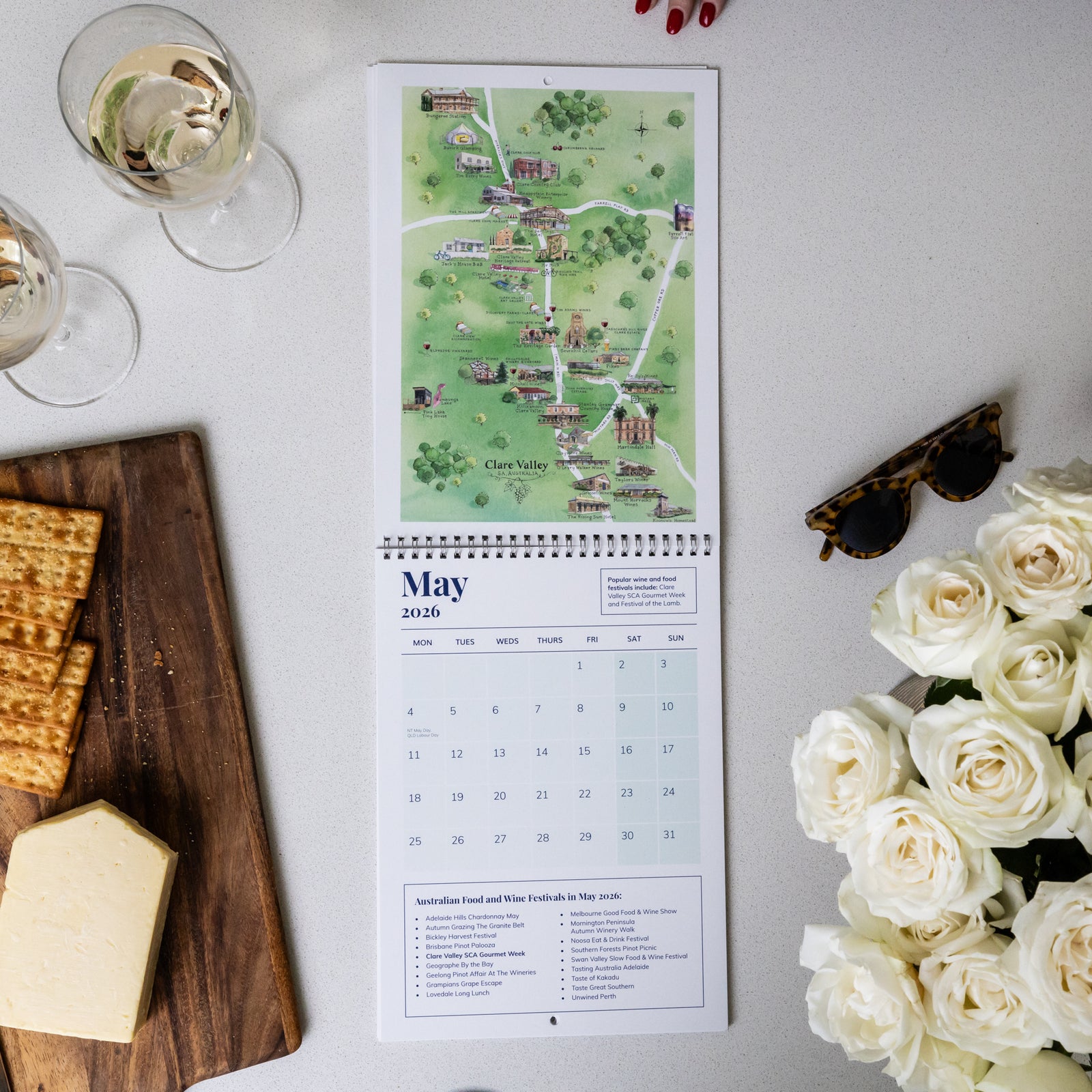 MAY 2026 SHOWING CLAR VALLEY ON THE AUSTRALIAN FOOD AND WINE FESTIVALS CALENDAR