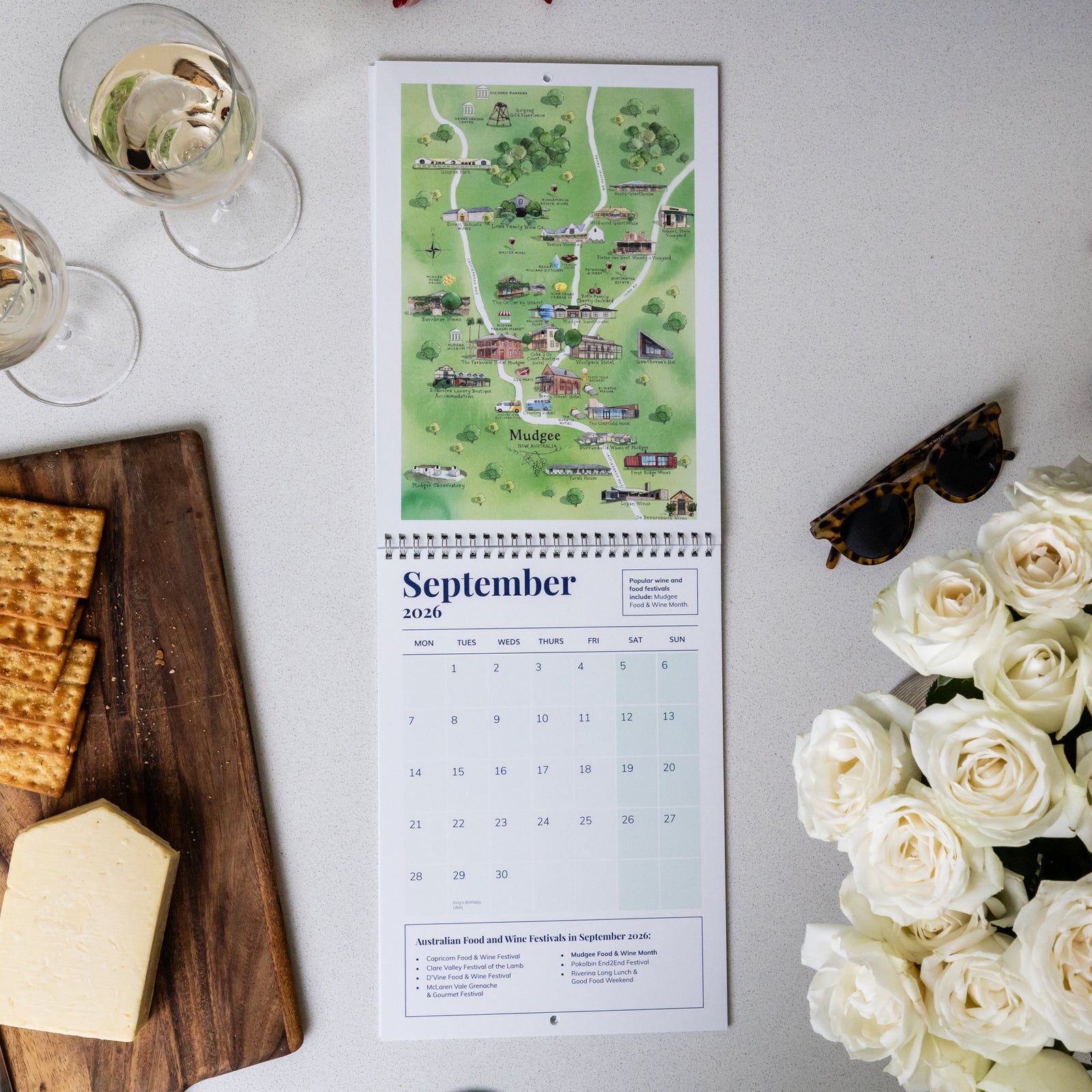 SEPTEMBER 2026 SHOWING MUDGEE ON THE AUSTRALIAN FOOD AND WINE FESTIVALS CALENDAR