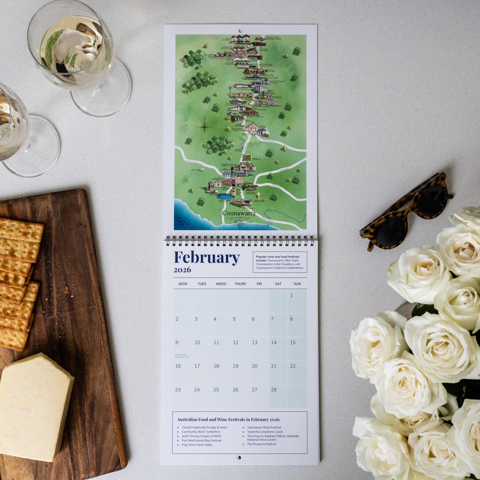 FEBRUARY 2026 SHOWING COONAWARRA ON THE AUSTRALIAN FOOD AND WINE FESTIVALS CALENDAR