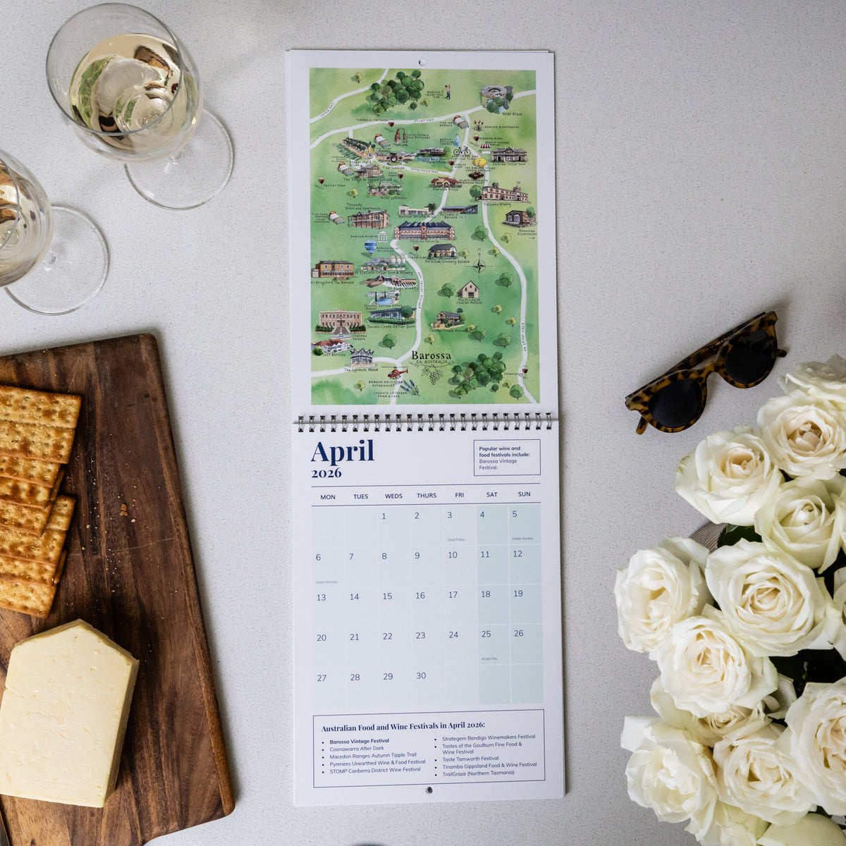 APRIL 2026 SHOWING BAROSSA ON THE AUSTRALIAN FOOD AND WINE FESTIVALS CALENDAR