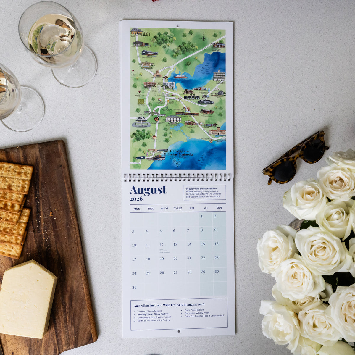 AUGUST 2026 SHOWING GEELONG & THE BELLARINE PENINSULA ON THE AUSTRALIAN FOOD AND WINE FESTIVALS CALENDAR