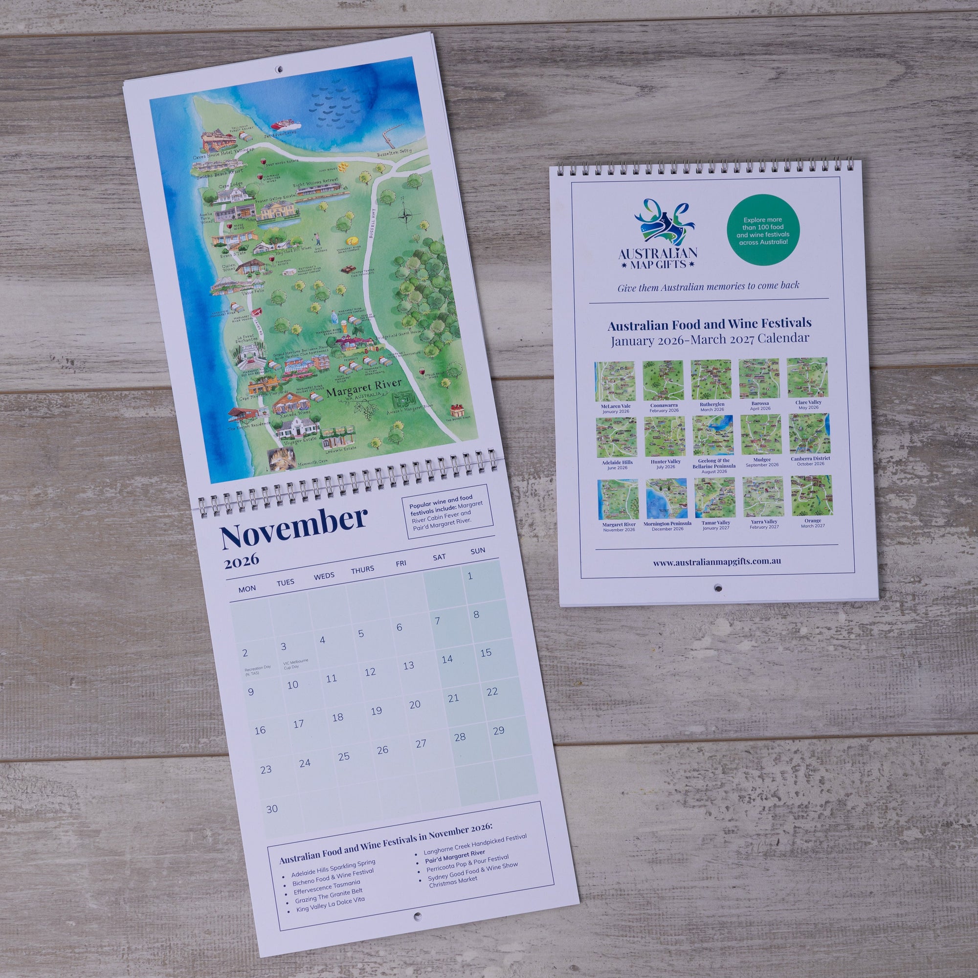 Australian Food & Wine Festivals Calendar January 2026-March 2027 showcasing Margaret River