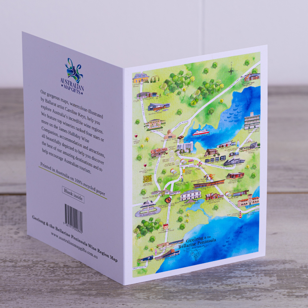 Geelong & the Bellarine Peninsula 2.0 greeting card front