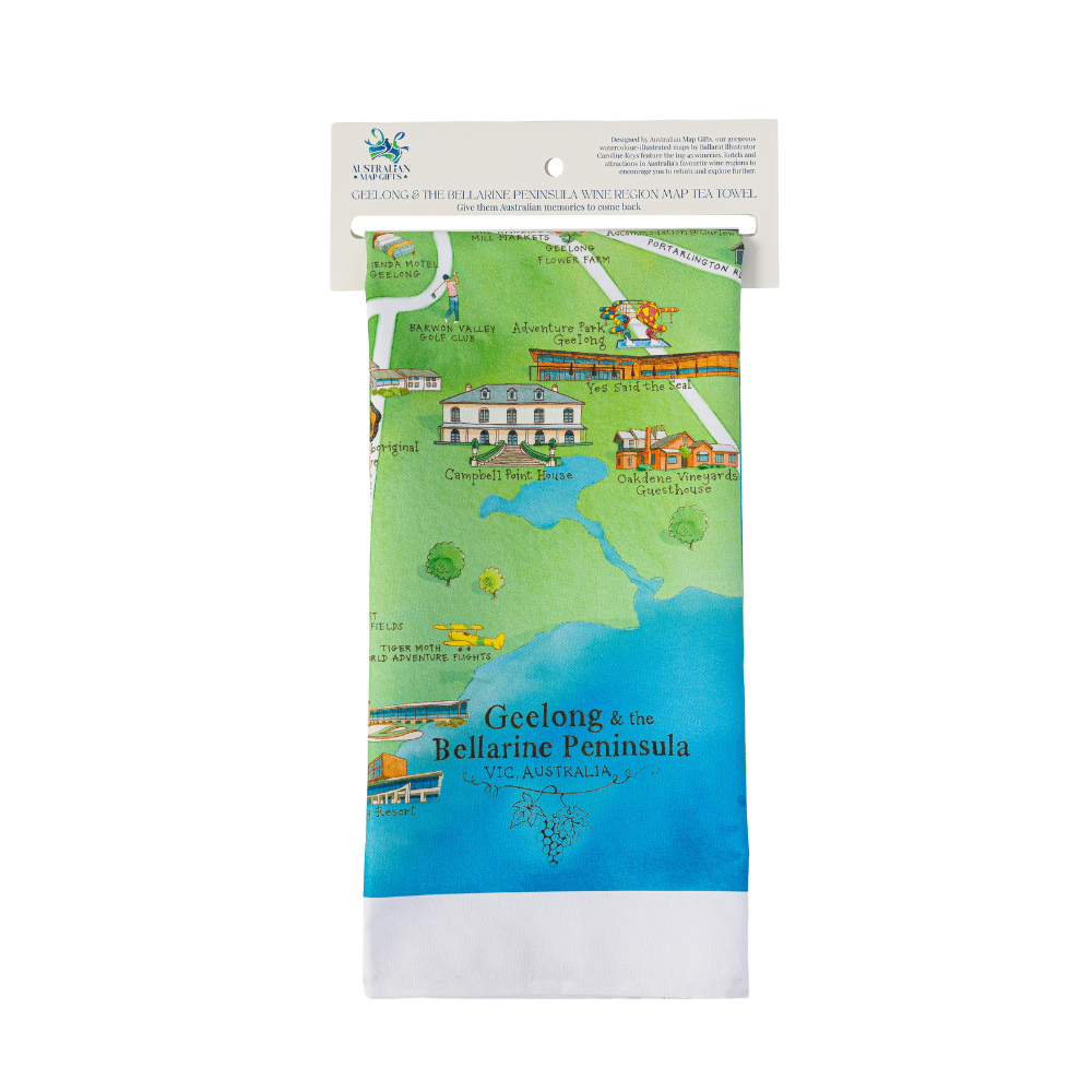 Geelong & the Bellarine Peninsula 1.0 tea towel on header tag