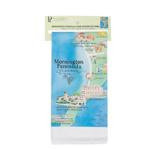 Palatable Tea Towels Mornington Peninsula wine region tea towel