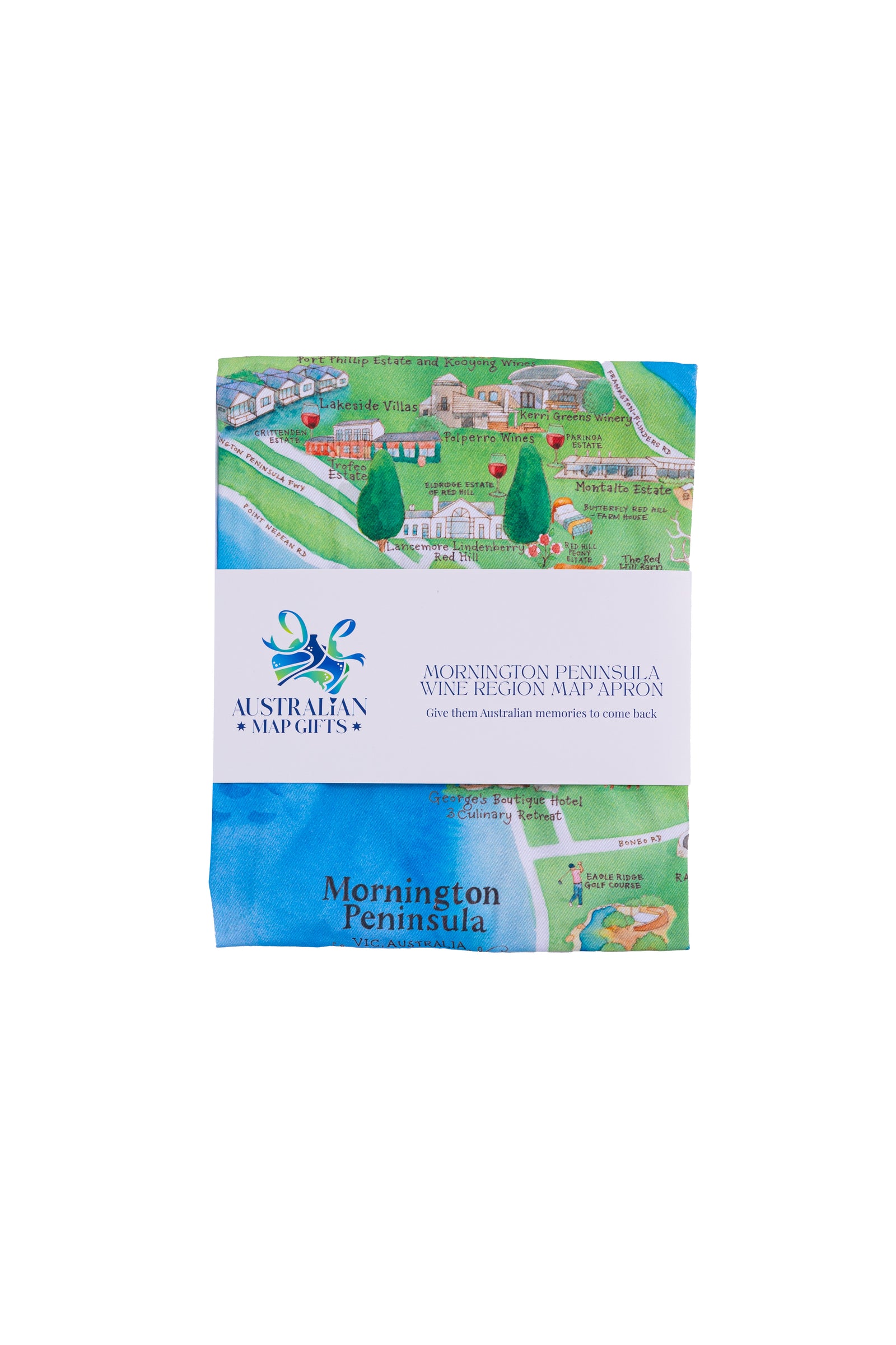 Mornington Peninsula Apron Wine Region Map