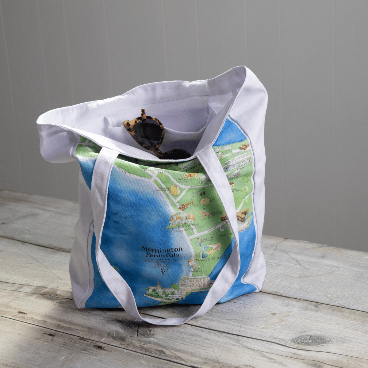 The perfect canvas tote bag for friends or family who live in or love visiting Mornington Peninsula VIC