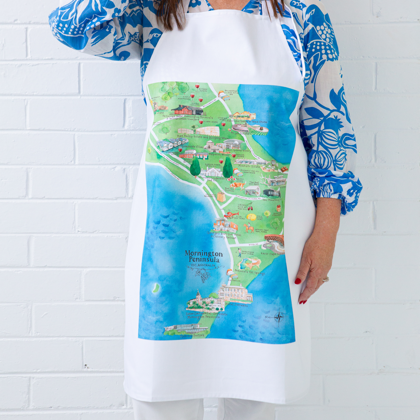Mornington_Peninsula_wine_region_map_apron_on_model