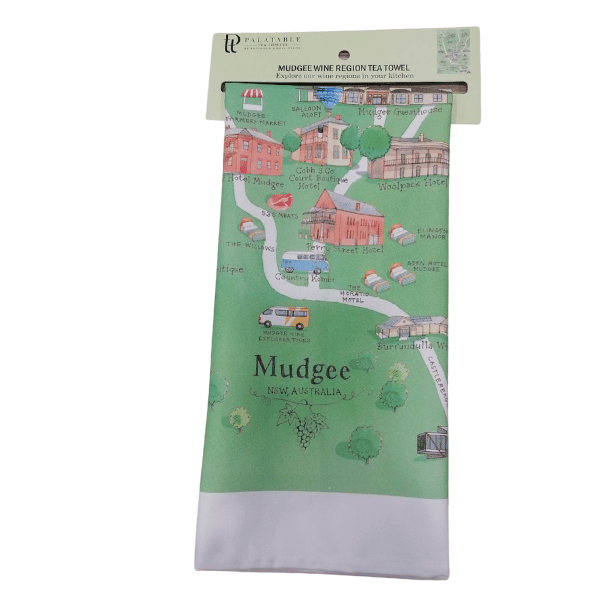 Mudgee 2.0 Tea Towel Wine Region Map