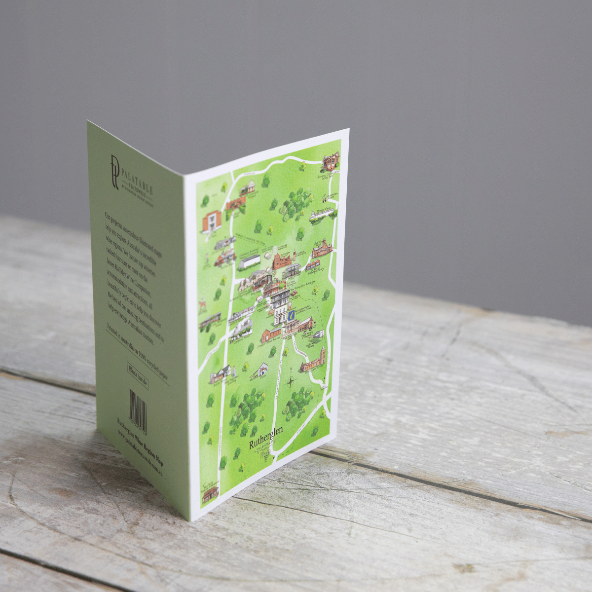 The perfect blank inside greeting card for friends or family who live in or love Rutherglen